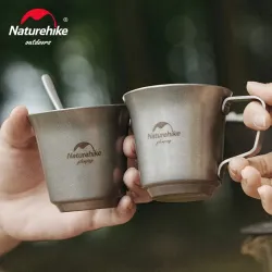 Batterie de cuisine de camping durable en acier inoxydable NATUREHIKE